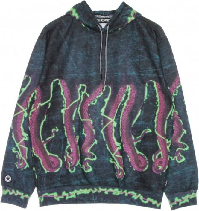 Octopus lichtgewicht hoodie shake Zwart Heren