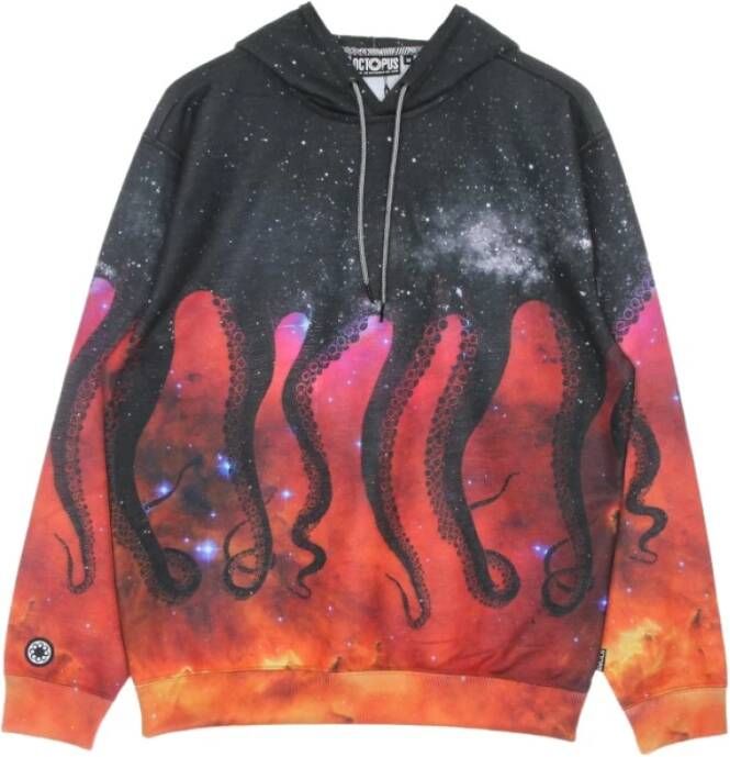 Octopus lichtgewicht hoodie -sterrenstelsel Zwart Heren