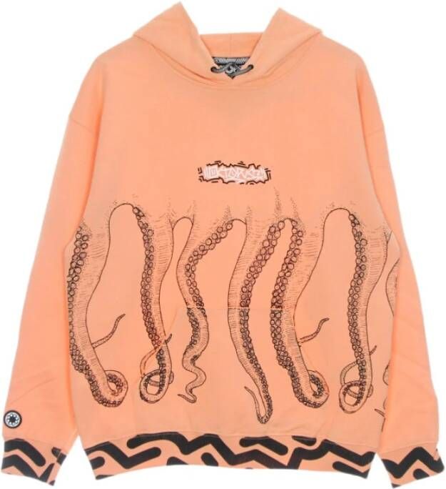 Octopus lichtgewicht hoodie tag Beige Heren