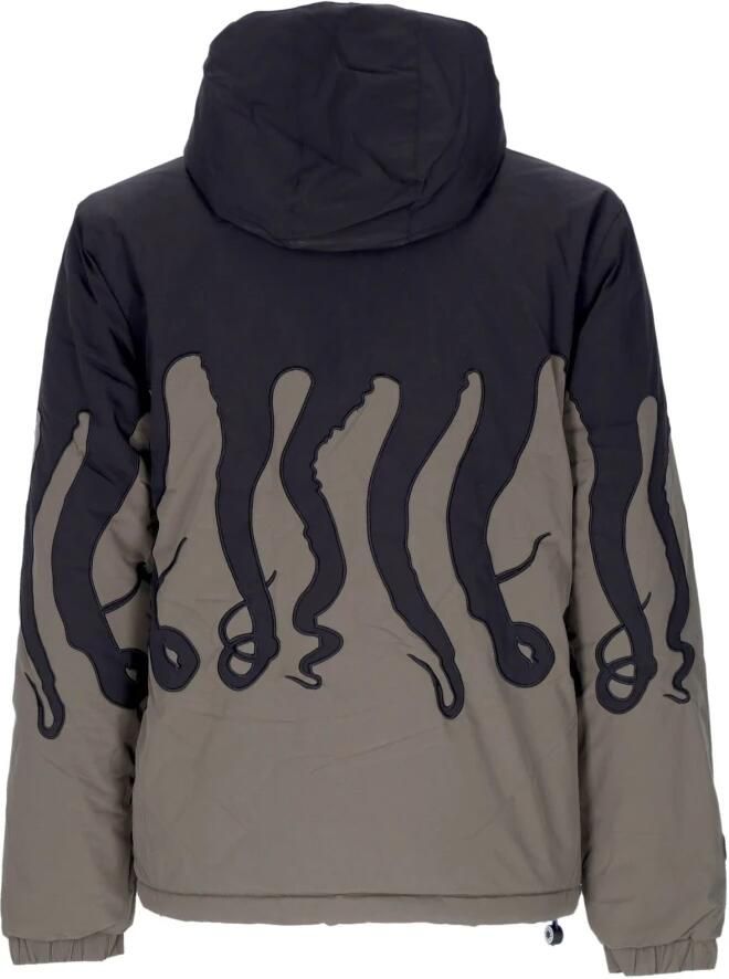 Octopus Army Layer Puffer Jas met Capuchon Green Heren - Foto 5