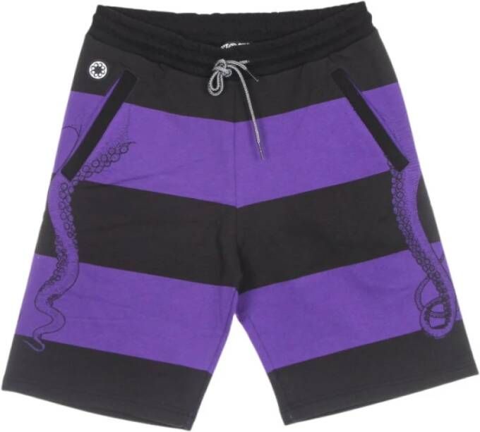 Octopus pak man fullback sweatshorts Purple Heren