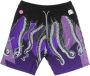 Octopus Shorts fleece Purple Heren - Thumbnail 1