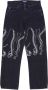 Octopus Straight Jeans Zwart Heren - Thumbnail 1