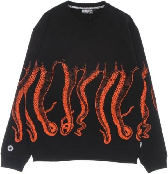 Octopus Sweatshirt Zwart Heren
