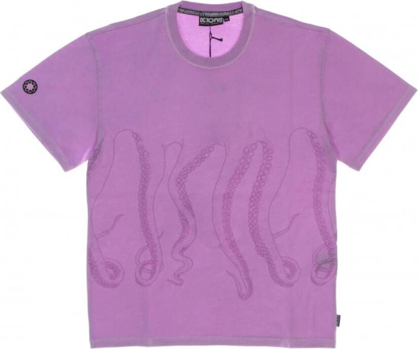 Octopus t-shirt Purple Heren