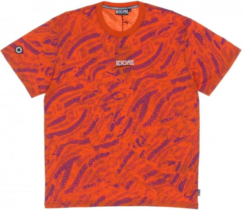 Octopus t-shirt Rood Heren