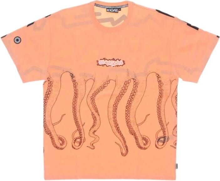 Octopus T-shirt -tag Roze Heren