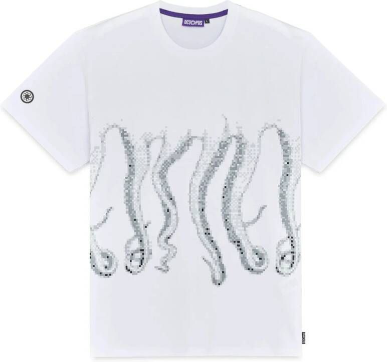 Octopus T-Shirt Wit Heren