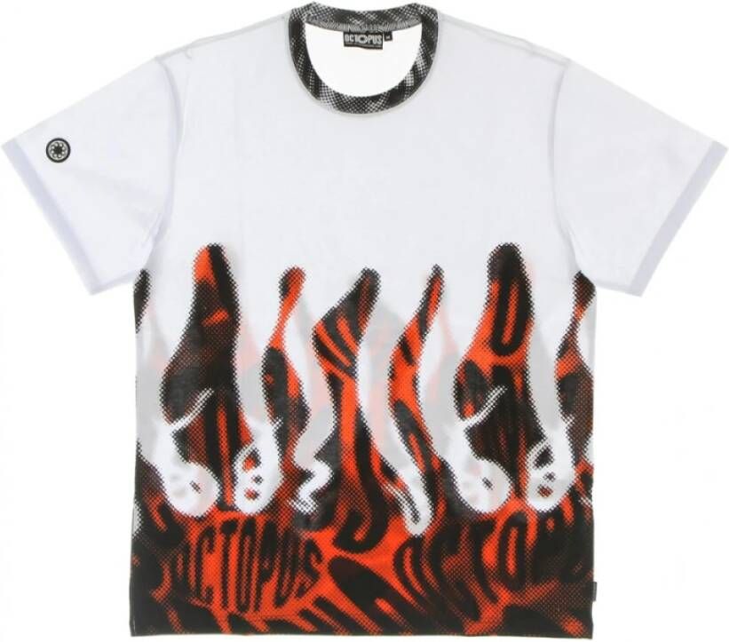 Octopus t-shirt White Heren