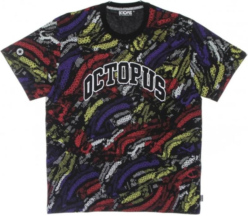 Octopus t-shirt Zwart Heren