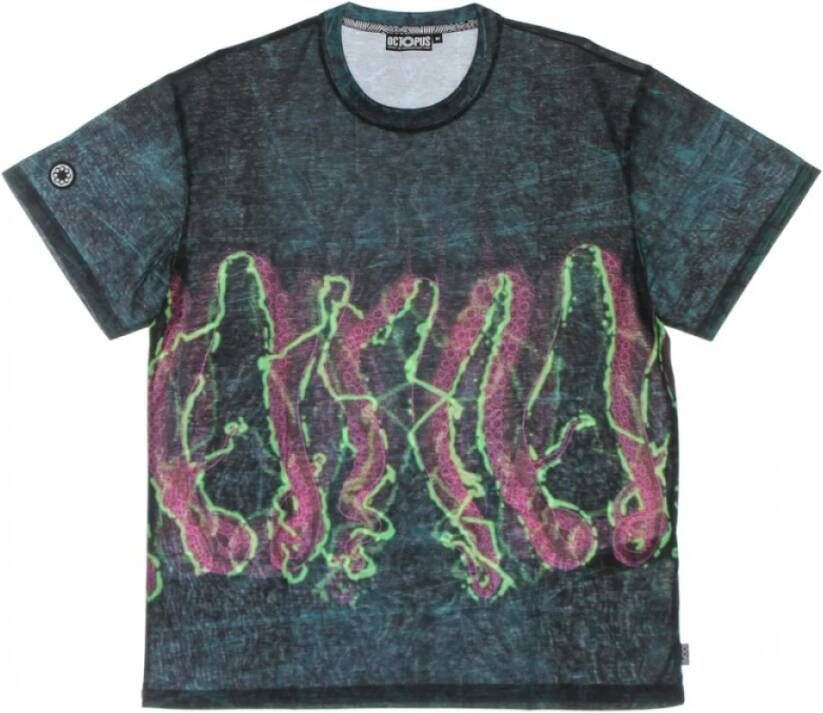 Octopus t-shirt Zwart Heren