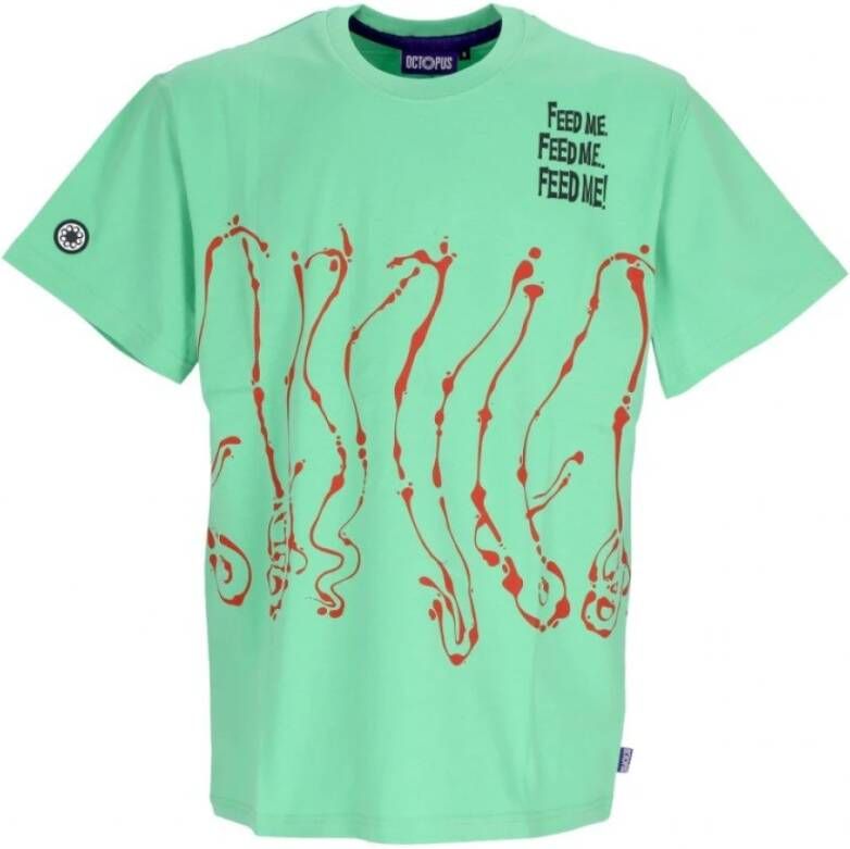 Octopus T-shirts Groen Heren