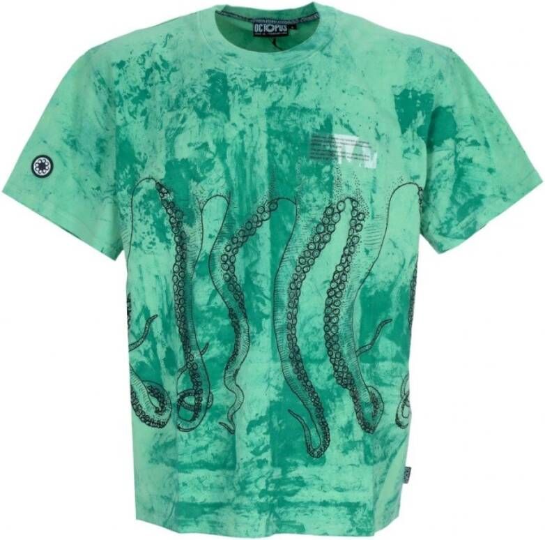 Octopus T-shirts Groen Heren