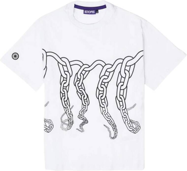 Octopus Logo Chain Tee White T-Shirt White Heren