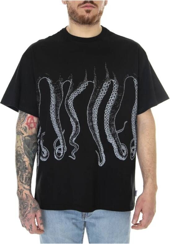 Octopus T-Shirts Zwart Heren