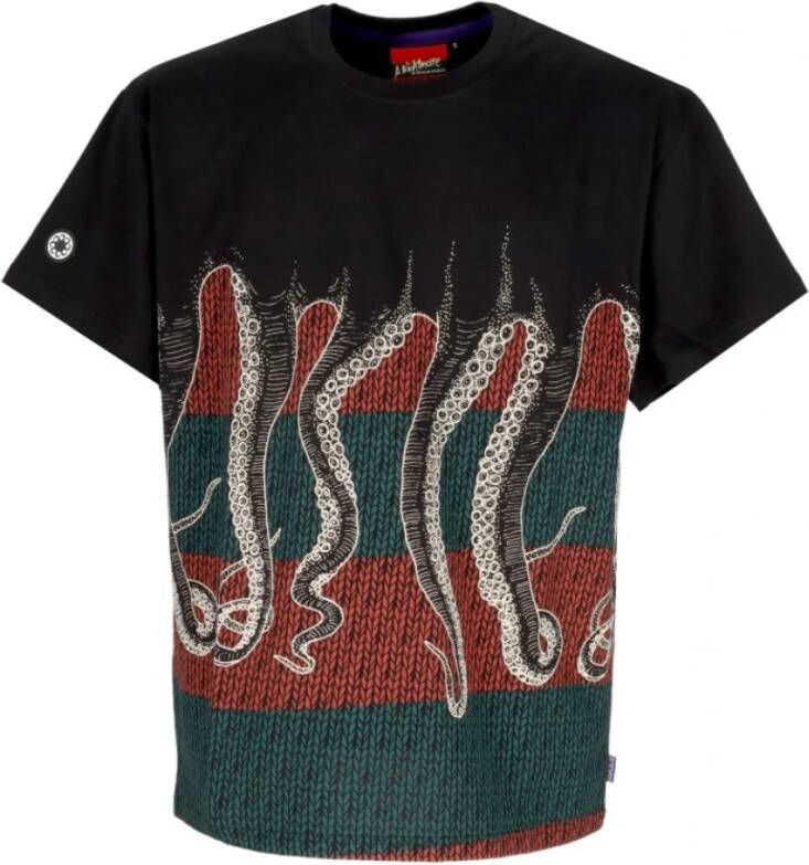 Octopus T-shirts Zwart Heren