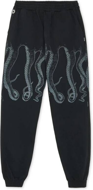 Octopus Zwarte Jogger Broek met Elastische Taille Black Heren