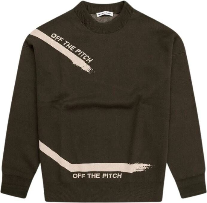 Off The Pitch Direction Jacquard Sweater Heren Groen Green Heren