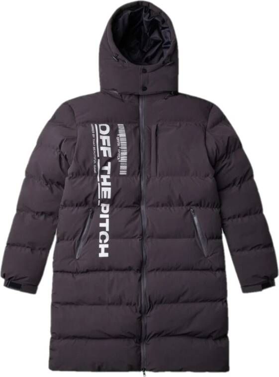 Off The Pitch Longline puffer jas Grijs Heren