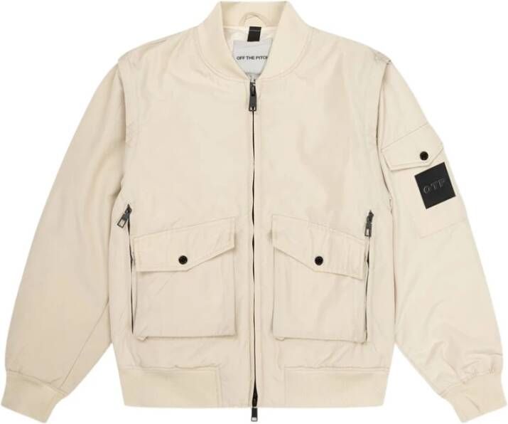 Off The Pitch Zip-Off Sleeve Jas Heren Beige Heren