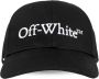 Off White Zwarte en witte Bookish Dril Baseball Cap Black Heren - Thumbnail 3