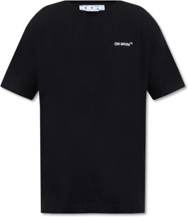 Off-White T-shirt met print Zwart - Foto 1