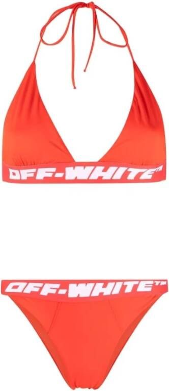 Off White Bikinis Oranje Dames