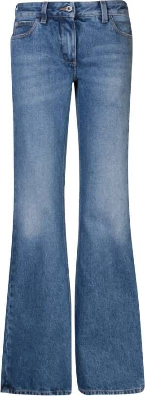 Off White Blauwe Jeans voor Dames Aw23 Blue Dames
