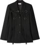 Off White Blazer van stretchwol met riemdetail Black Dames - Thumbnail 1
