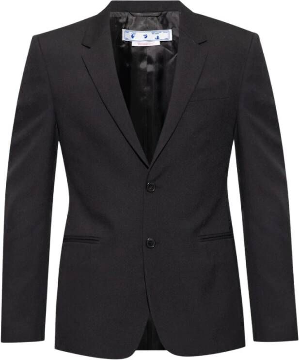 Off White Blazers Zwart Heren