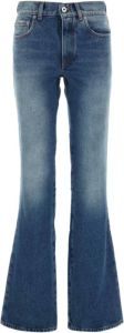 Off White Boot-cut Jeans Blauw Dames
