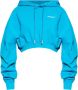 Off-White Hoodie met logoprint Blauw - Thumbnail 2