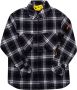 Off-White Kids Geruit shirt Zwart - Thumbnail 1