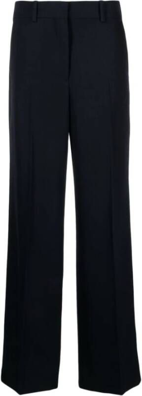 Off White Cobalt Blauwe Formele Broek Blue Dames