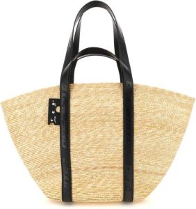 Off White Commercial tote 45 straw bag Beige Dames
