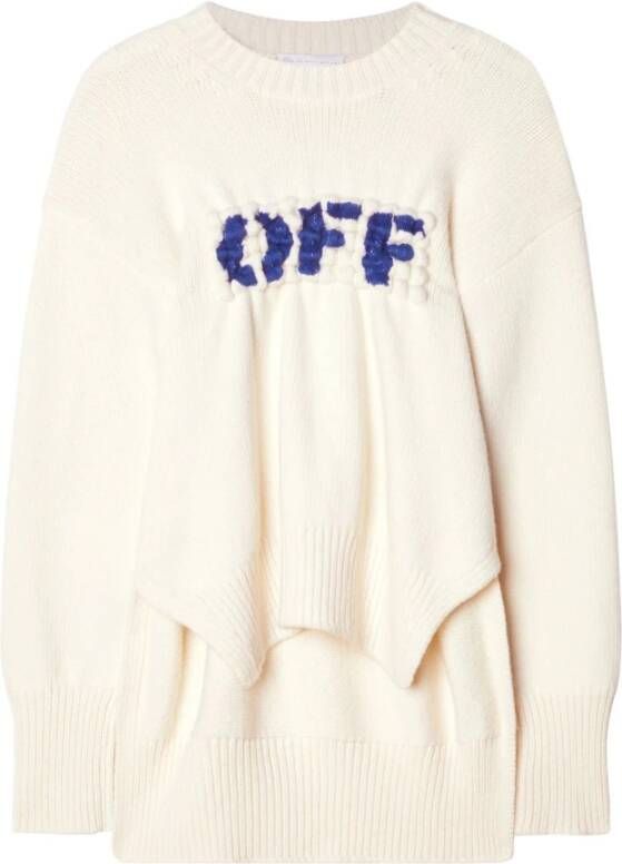 Witte off white discount trui