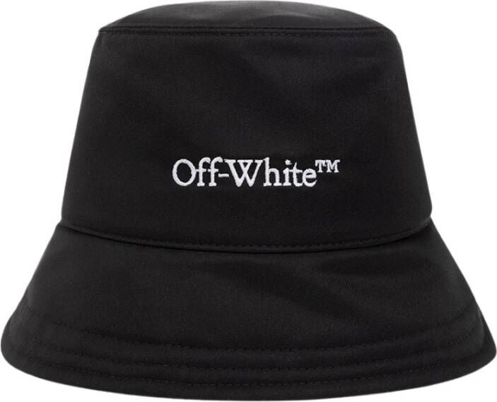 Off White Emmer hoed met logo Zwart Dames
