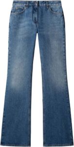 Off White Flared Jeans Blauw Dames