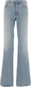 Off White Flared Jeans Blauw Dames