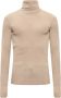 Off-White Geribbelde coltrui Beige - Thumbnail 2