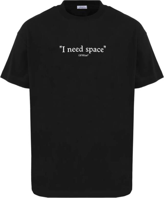 Off White Heren Give Me Space T-Shirt Zwart Black Heren