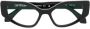 Off White Zwart Blauw Blok Optische Stijl 24 Black Unisex - Thumbnail 1