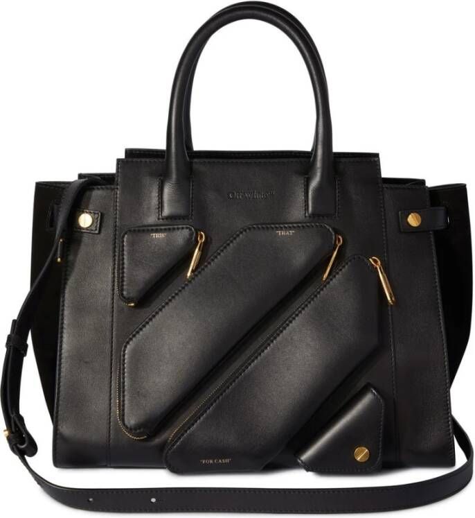 Off White Tote Bags Black Dames
