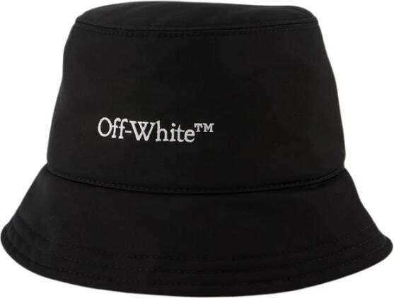 Off White Emmer hoed met logo Zwart Dames