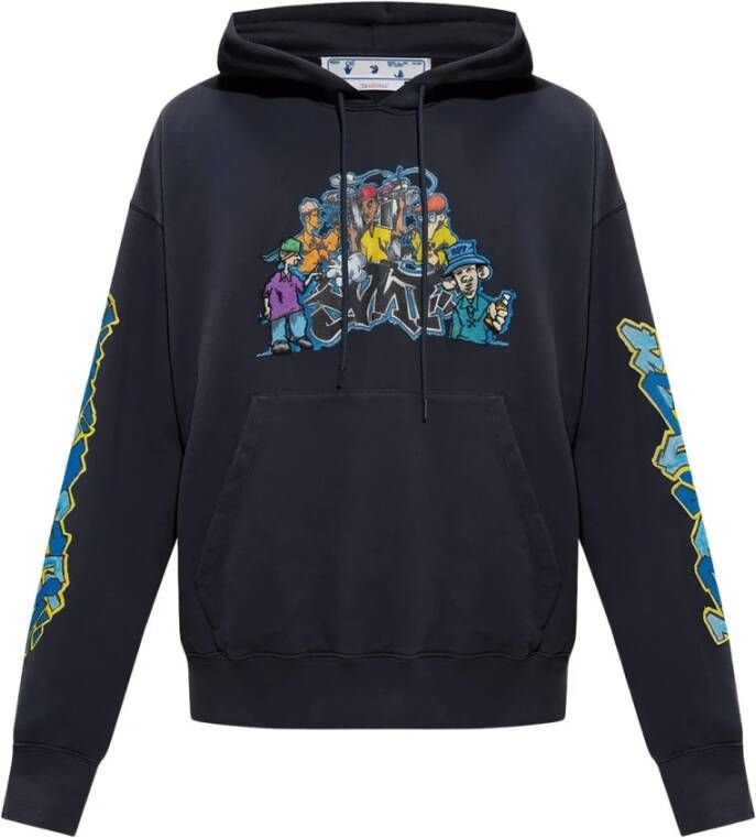 Off-White Hoodie met graffiti-print Grijs - Foto 2