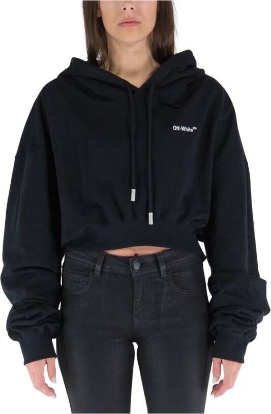 Off White Hoodies Zwart Dames