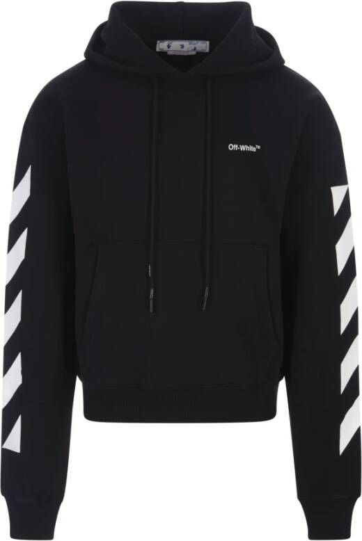 Off White Hoodies Zwart Heren
