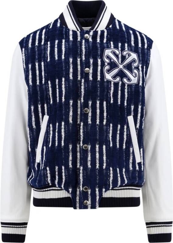 Off White Jackets Blauw Heren