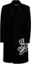 Off White Intarsia-Graffiti Logo Jas Black Heren - Thumbnail 1