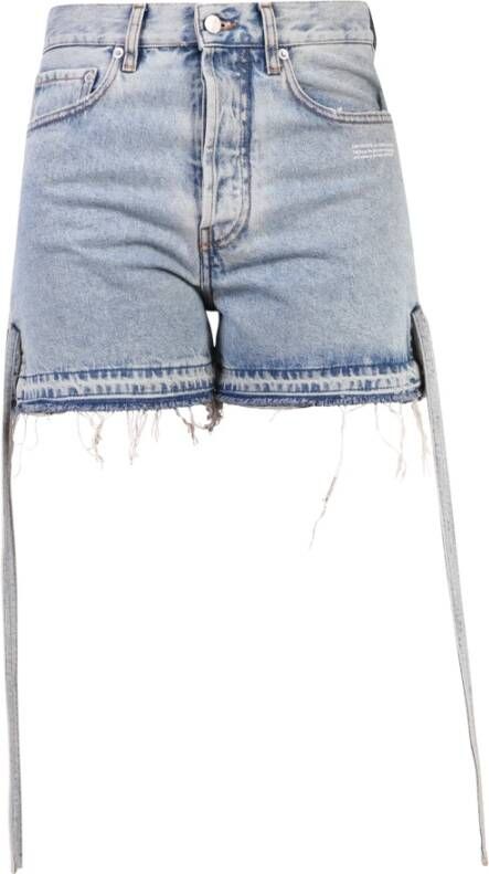 Off-White Shorts met gestrikte zijkant Blauw